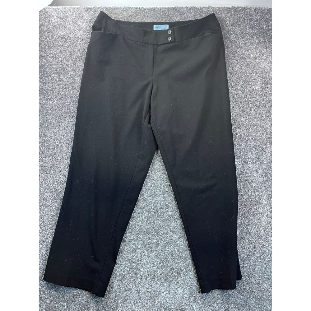 Lane Bryant Collection Womens Black Dress Pants Size 16 Polyester Rayon Spandex‎
